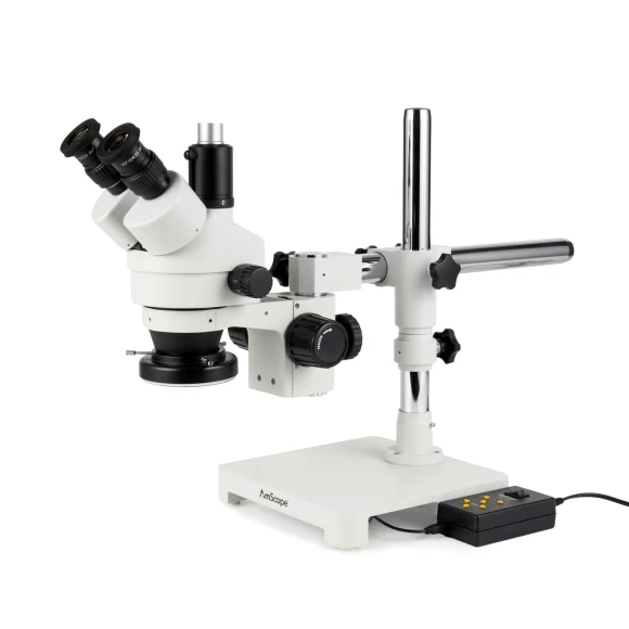 Stereo Microscope SM-3T with 144-LED Ring Light and HD428N Camera — Digital Microscope, AmScope