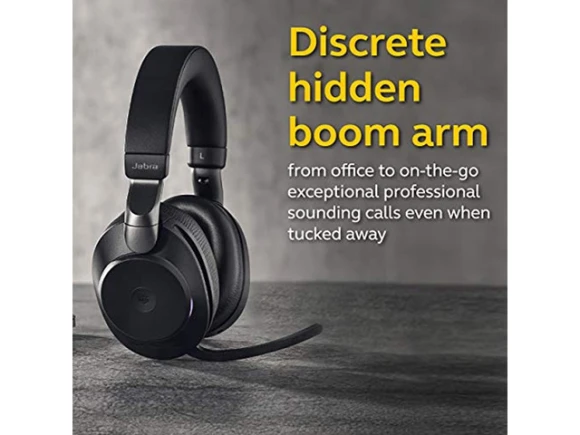 Wireless Headphones, Black, with Link380a — Wireless Earbuds, Jabra