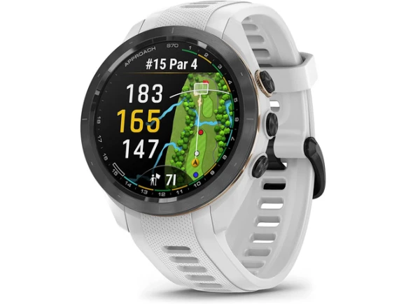 42mm White Smart Watch — Smart Watch, Garmin
