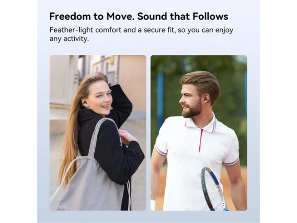 Clip-on wireless earbuds, Black — Wireless Earbuds, NANK