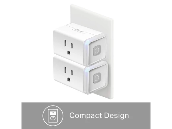 Smart WiFi Plug, 2-Pack, White — Smart Plug, TP-Link