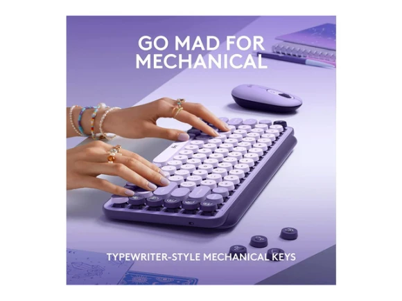 Wireless Mechanical Tenkeyless Keyboard — Bluetooth Keyboard, Logitech