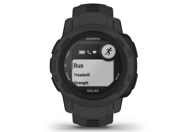Instinct 2S Solar Graphite GPS Smartwatch — Smart Watch, Garmin