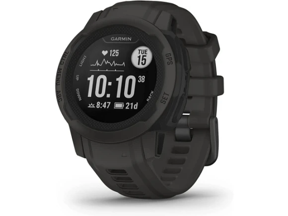 Instinct 2S Solar Graphite GPS Smartwatch — Smart Watch, Garmin