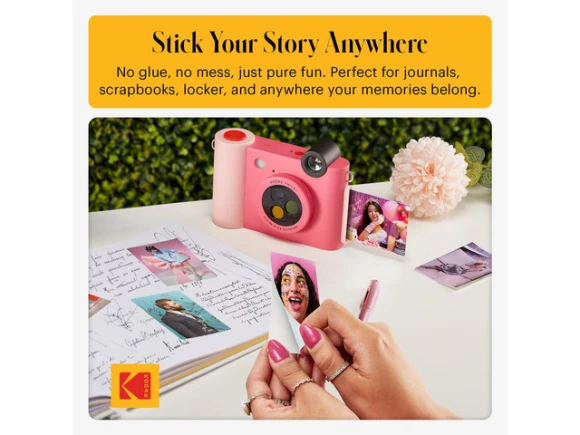 Compact digital instant print camera, Fuchsia — Digital Cameras & Camcorders, KODAK