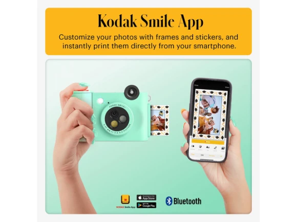 Green Digital Instant Print Camera — Digital Cameras & Camcorders, KODAK