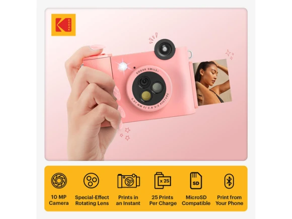 Pink Digital Instant Print Camera — Digital Cameras & Camcorders, KODAK