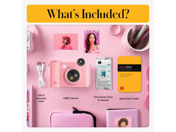 Pink Digital Instant Print Camera — Digital Cameras & Camcorders, KODAK