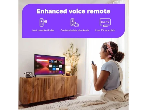 65-Inch Class QLED Smart TV — Smart TV, Roku