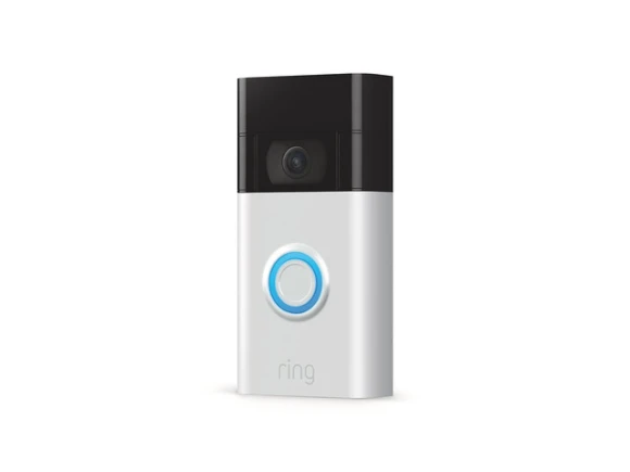 Battery Video Doorbell, Satin Nickel — Video Doorbell, Ring
