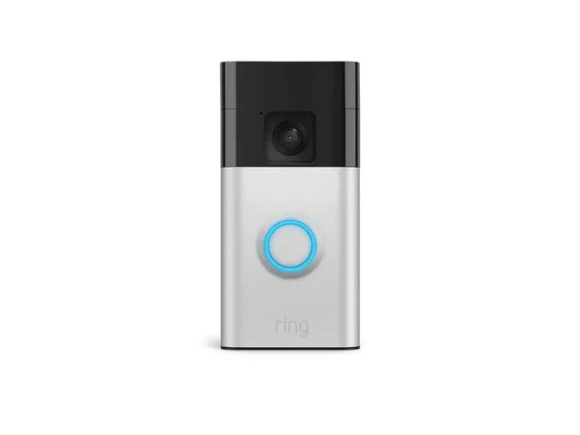 Battery Video Doorbell, Satin Nickel — Video Doorbell, Ring
