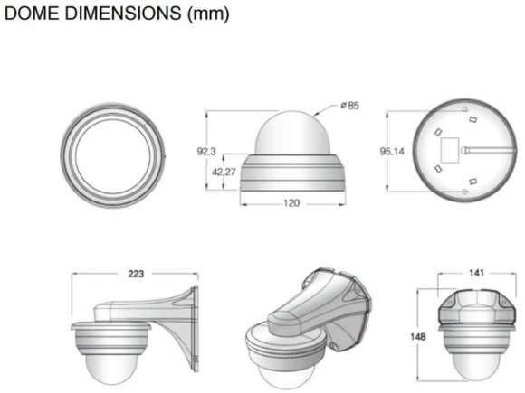 Indoor IR Dome IP Network Camera — Security Camera, Eyemax