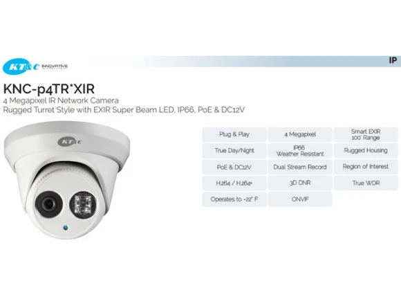 OMNI-IP 4 MP Network Camera — Security Camera, KT & C