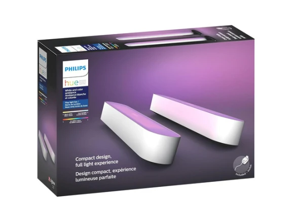 Play Ambiance Smart LED Bar Light, White, 2-Pack — Smart Lamps, Philips Hue