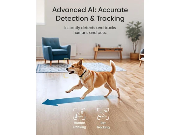 4K UHD Indoor Security Camera, White — Security Camera, eufy