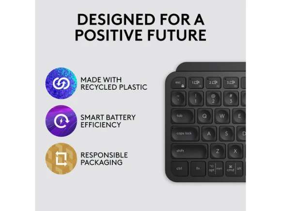 Compact Wireless Illuminated Keyboard — Bluetooth Keyboard, Logitech