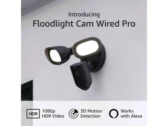 Floodlight Cam Wired Pro Surveillance Camera — Security Camera, Ring