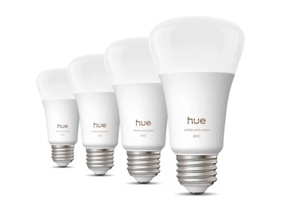 LED smart bulbs, White & Color Ambiance, 4-pack — Smart Light Bulb, Philips