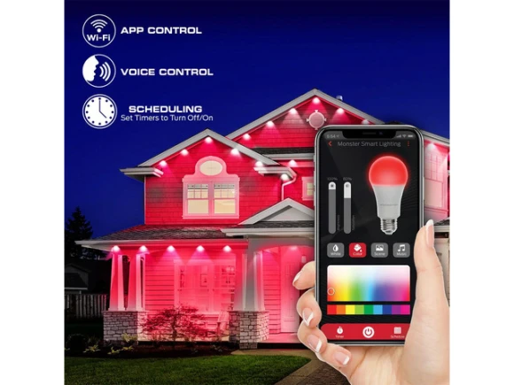 Permanent Outdoor LED Smart Lights — Smart Outdoor Lighting, MONSTER