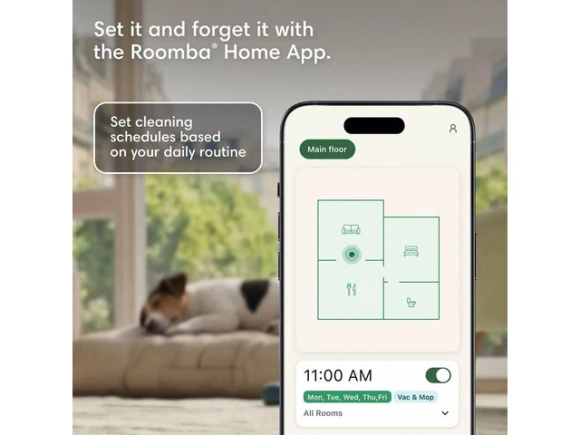 Robot Vacuum and Mop Combo with AutoWash Dock — Robot Vacuum, iRobot