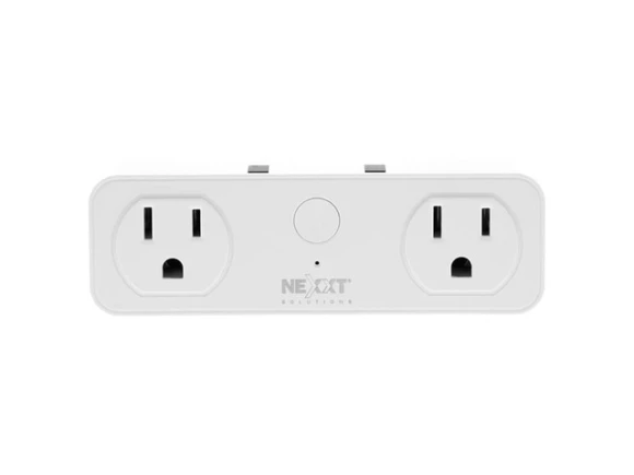Smart Wi-Fi Surge Protector with Dual Plug — Smart Plug, Nexxt Solutions