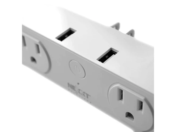 Smart Wi-Fi Surge Protector with Dual Plug — Smart Plug, Nexxt Solutions