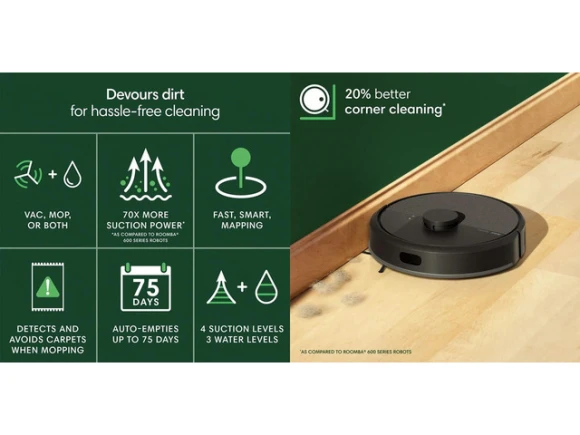 Vacuum and Mop Robot — Robot Vacuum, iRobot