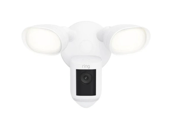 White Floodlight Camera, Wired Pro — Security Camera, Ring
