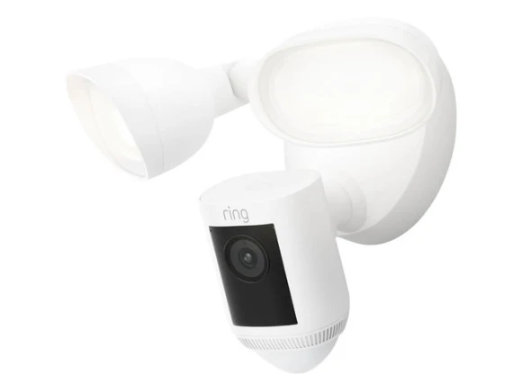 White Floodlight Camera, Wired Pro — Security Camera, Ring