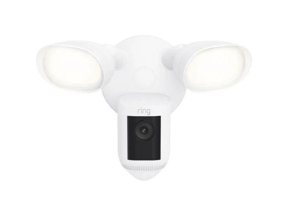 White Floodlight Camera, Wired Pro — Security Camera, Ring