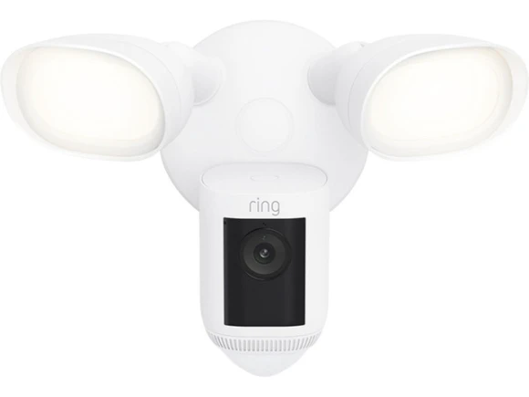 White Floodlight Camera, Wired Pro — Security Camera, Ring