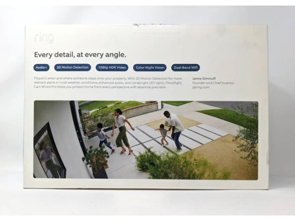 White Floodlight Camera, Wired Pro — Security Camera, Ring