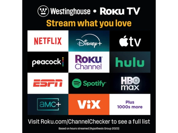 32' Class QLED Smart Roku TV — Smart TV, Westinghouse