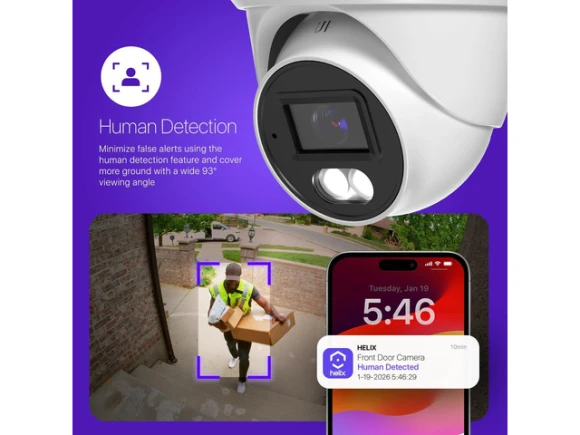 5MP PoE Turret Security Camera — Security Camera, Helix Security