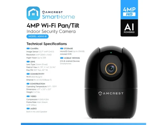Indoor WiFi Camera — Security Camera, Amcrest