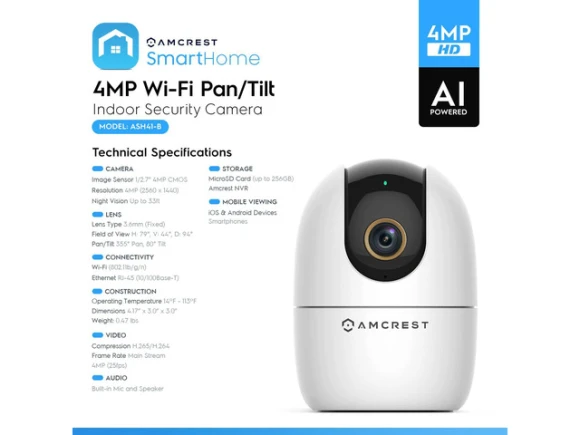 Indoor WiFi Camera — Baby Monitor, Amcrest