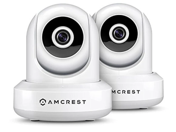 Indoor WiFi Pan/Tilt Security Camera, 2-Pack — Security Camera, Amcrest