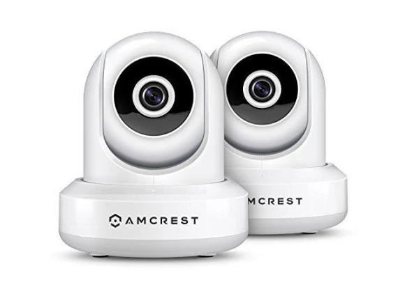 Indoor WiFi Pan/Tilt Security Camera, 2-Pack — Security Camera, Amcrest