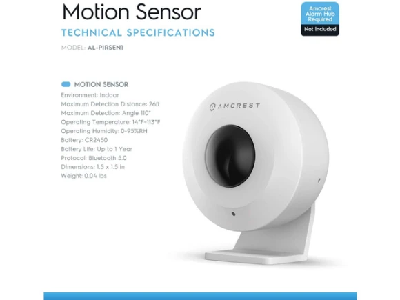 PIR Motion Detector — Motion Sensor, Amcrest