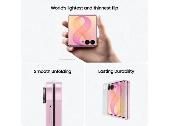 Galaxy Z Flip8 Smartphone, 256 GB, Graphite — Smartphones, Samsung