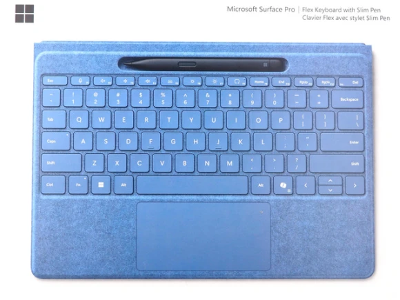 Keyboard and Stylus Bundle, Sapphire — Bluetooth Keyboard, Microsoft