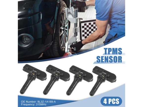 Tire Pressure Monitoring System Sensor, 4-Piece Set — TPMS, Unique Bargains
