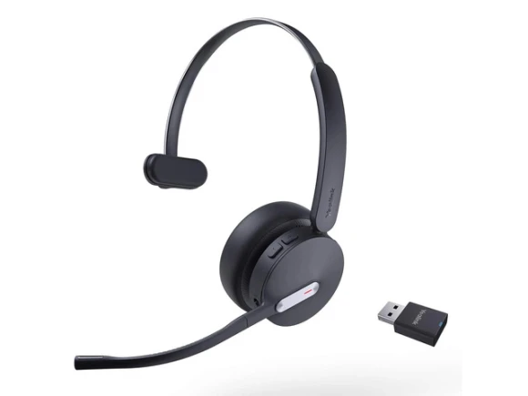 Monaural On-Ear Wireless Headset — Wireless Earbuds, Yealink