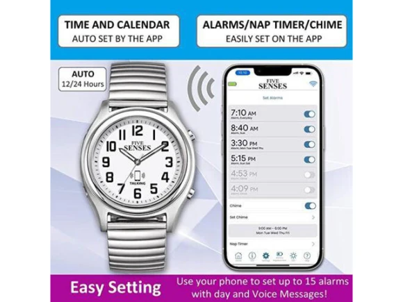Bluetooth Atomic Talking Wristwatch — Smart Watch, Maximal Power
