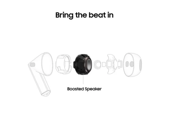 Wireless Earbuds, Silver — Wireless Earbuds, Samsung