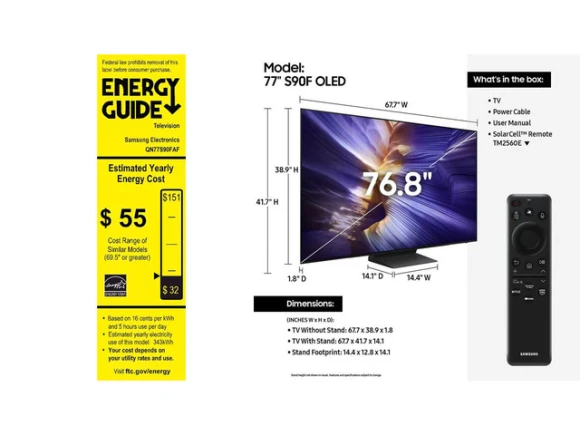 77-inch OLED Smart TV — Smart TV, Samsung