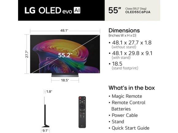 OLED Smart TV, 55-inch class, 4K — Smart TV, LG