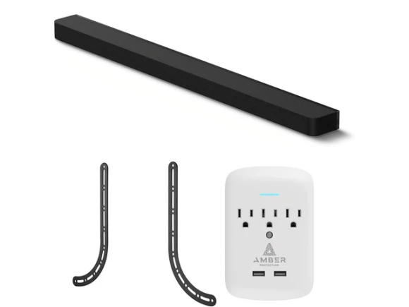 13-channel soundbar with mount and surge protector — Sound Bar, Sony