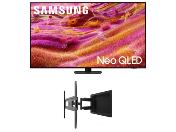 55-inch Neo QLED TV and wall-mount bundle — Smart TV, Samsung
