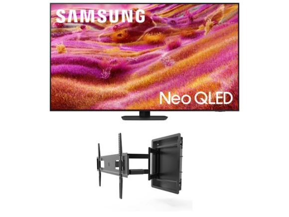 55-inch Neo QLED TV with mount — Smart TV, Samsung